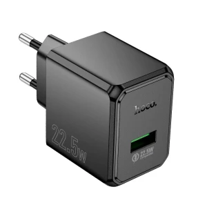 Încărcător multi-protocol hoco cs17a wish cu un singur port, 22,5 w (ue), negru