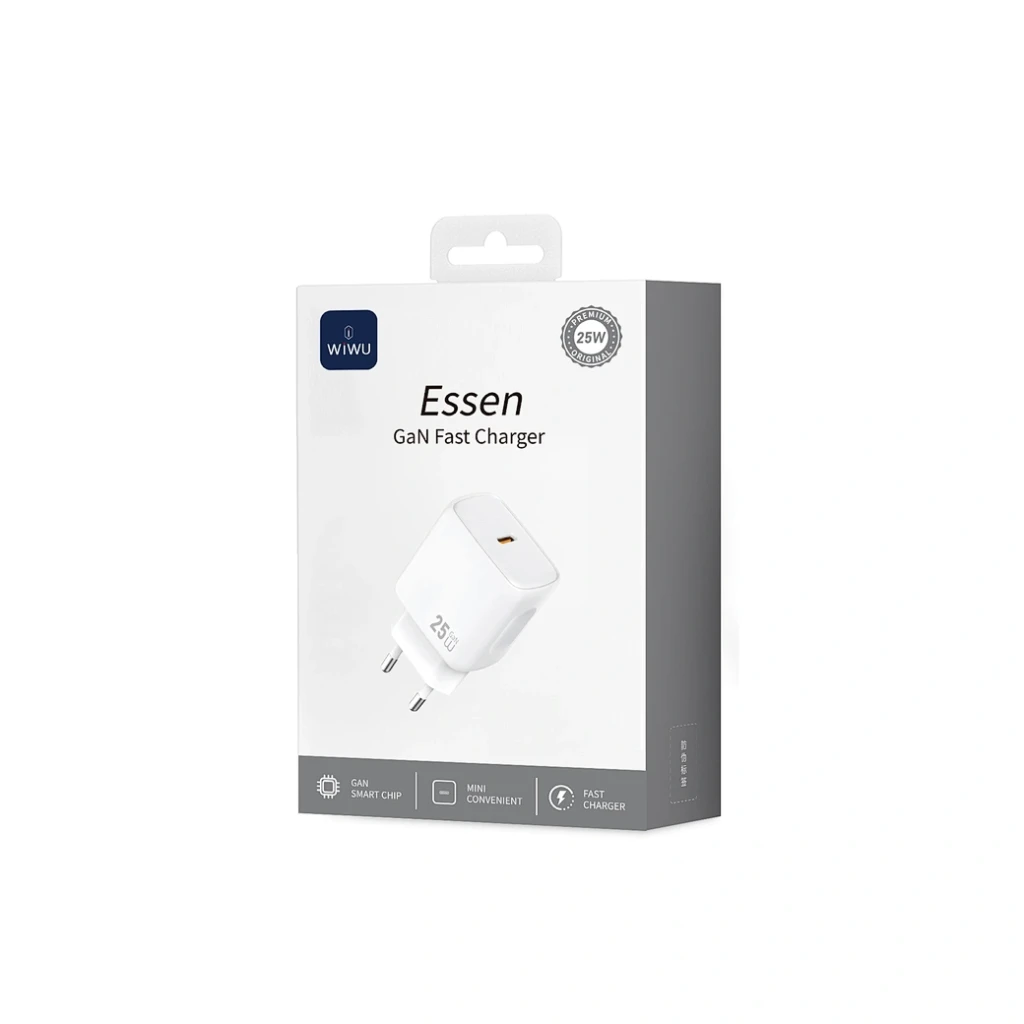 Încărcător rapid wiwu 25w essen gan 1c wi-g016 eu alb 2