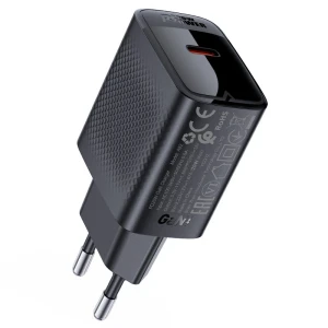 Однопортовое зарядное устройство acefast a82 pd20w gan с разъемом usb-c, черное. Thumbnail 3