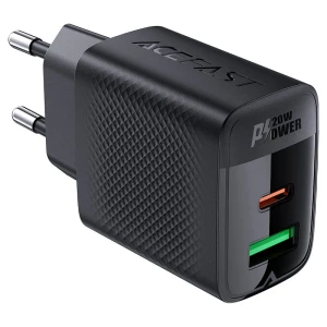 Încărcător acefast a78 pd20w gan (usb-a+usb-c), negru Thumbnail 2