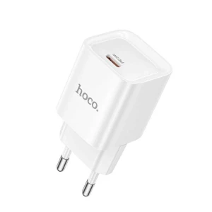 Încărcător hoco c146a charm cu un singur port pd20w (ue) alb