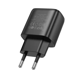 Încărcător inteligent hoco c140a cu un singur port qc3.0 (ue) negru