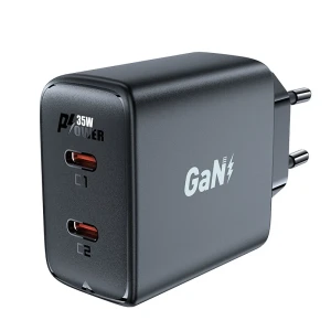 Încărcător cu două porturi acefast a49 pd35w gan (usb-c+usb-c), negru (ue) Thumbnail 3