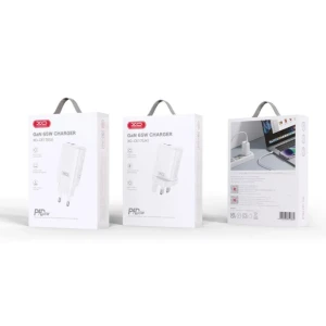 Încărcător rapid xo ce17(eu) gan 65w (1 usb-c 65w/1 usb-a 22,5w) alb Thumbnail 2