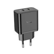 Двухпортовое зарядное устройство hoco n35 streamer pd45w (2c) (ес), черное Thumbnail 2