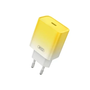 Зарядное устройство xo ce18 (eu) pd30w usb-c для быстрой зарядки, желтое.