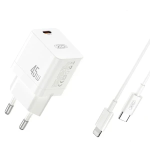 Зарядное устройство xo ce09(eu) usb-c pd 45 вт, белое Thumbnail 3