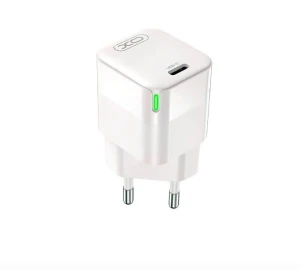 Încărcător rapid cu lampă gan xo ce06(eu) pd 30w, alb