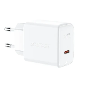Încărcător acefast a21 pd30w gan cu un singur usb-c, alb (ue)