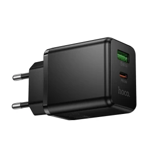 Многопротокольное зарядное устройство hoco c157a smart pd30w+qc3.0 (ес), черное Thumbnail 2
