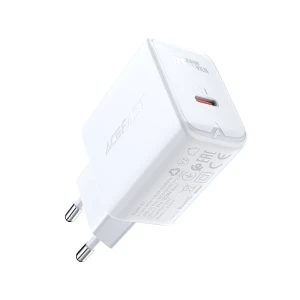Încărcător usb-c simplu acefast a130 pd20w, alb (ue) alb