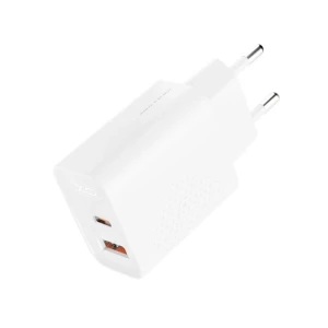 Комплект быстрых зарядных устройств xo l161 (eu) pd20w/qc18w (1usb-a + 1usb-c) type-c (nb299) белого цвета.