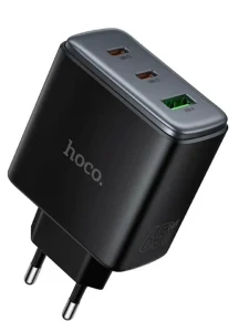 Зарядное устройство hoco c160a upgrade pd65w (2c1a) (ес), чёрное