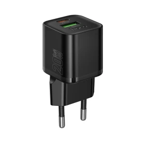 Зарядное устройство hoco n65 ingenious pd20w+qc3.0 (ес), черное