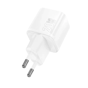 Зарядное устройство hoco n65 ingenious pd20w+qc3.0 (ес), белое.