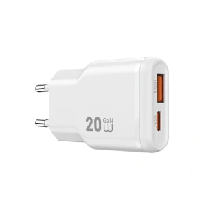 Зарядное устройство wiwu 20w essen slim ultra-compact gan charger wi-g032 белого цвета