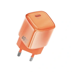 Wiwu jelly 60w avs gan быстрое зарядное устройство wi-g037 eu оранжевый