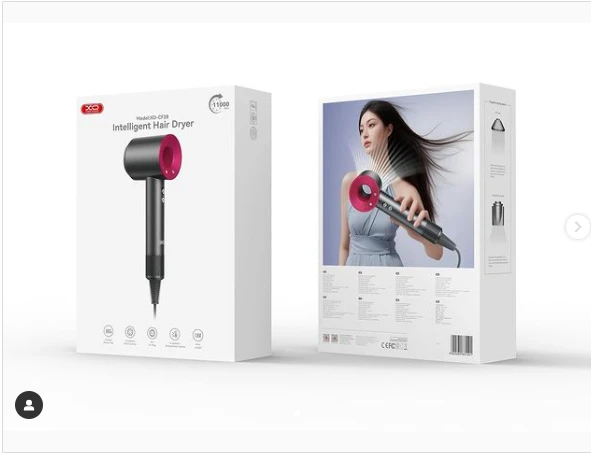 Фен xo cf28 smart high speed ​​hair dryer (eu) black 2
