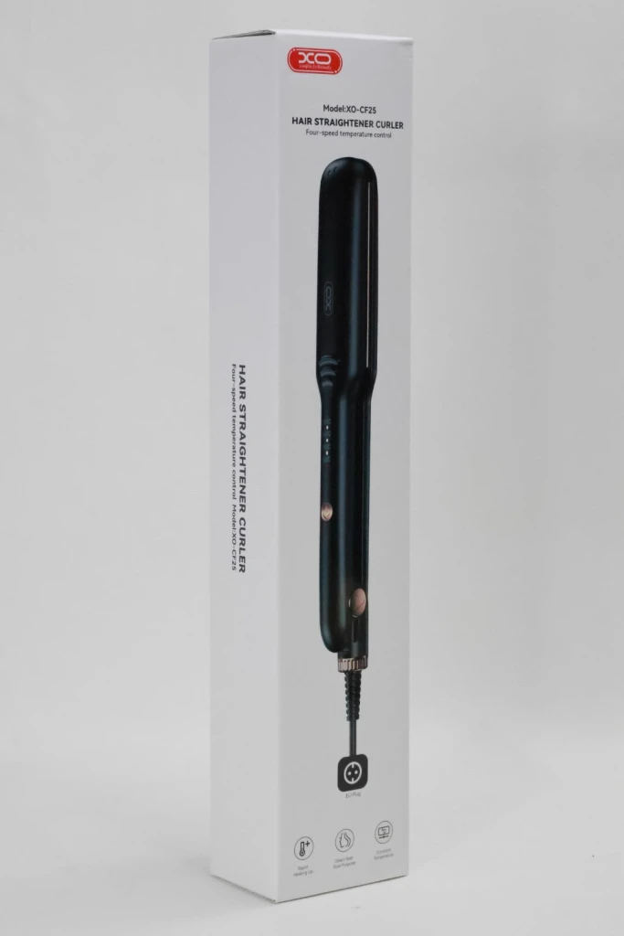 Выпрямитель для волос xo cf25 smart hair straightening board, черный. 2