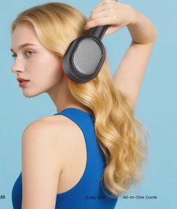 Массажная расческа xo fg12 smart massage comb потускнеет