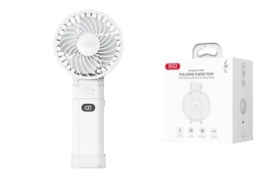 Ventilator portabil/de mână pliabil cu încărcare xo mf84, 4000mah, alb