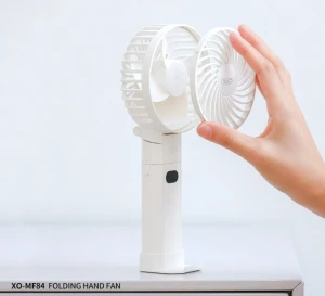 Ventilator portabil/de mână pliabil cu încărcare xo mf84, 4000mah, alb Thumbnail 3