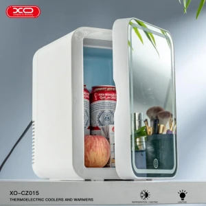 Термоэлектрический контейнер xo cz015 двойного назначения для дома и автомобиля со встроенным зеркалом для макияжа, 8 дюймов, белый (ес) Thumbnail 5