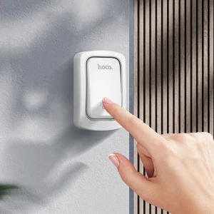 Sonerie wireless hoco hi26 cu alimentare proprie (ue) albă Thumbnail 1