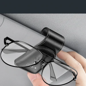 Clemă auto pentru ochelari kakusiga ksc-1524 moka, neagră