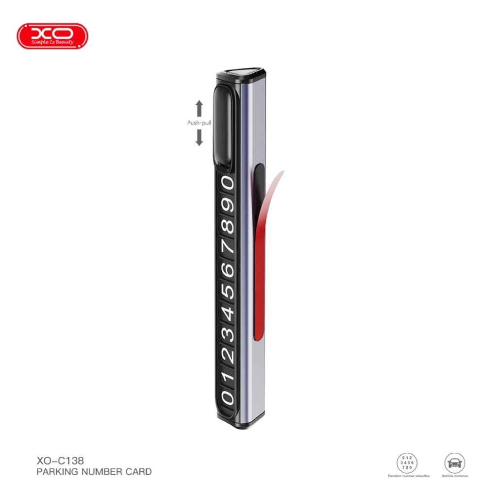 Placă de parcare xo c138 neagră 3