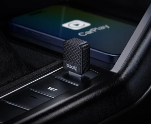 Беспроводной автомобильный адаптер carplay hoco hu3 tony, черный