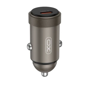 Încărcător auto xo cc70 mini metal single pd30w, negru