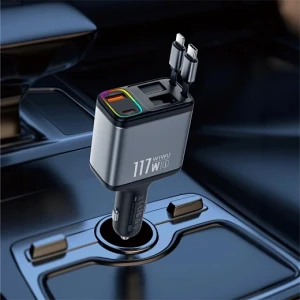Încărcător auto rapid wiwu exeed 117w qc+pd wi-qc027 tarnish
