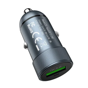 Автомобильное зарядное устройство hoco z32 speed ​​up с одним портом и разъемом qc3.0, черное.