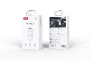 Încărcător auto inteligent xo cc68 mini qc18w, alb Thumbnail 2