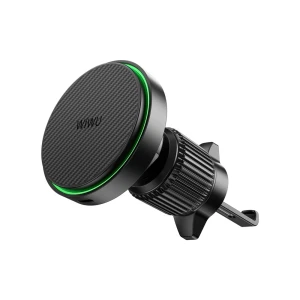Încărcător auto magnetic wireless wiwu 15w qi2.0 warriors ch-325 negru Thumbnail 2