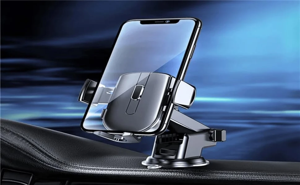 Suport auto wiwu gentleman series pentru telefon de 4-7,2 inch wi-ch054 negru 2