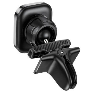 Suport auto magnetic hoco s49 fuerte series pentru priză de aer, negru Thumbnail 3