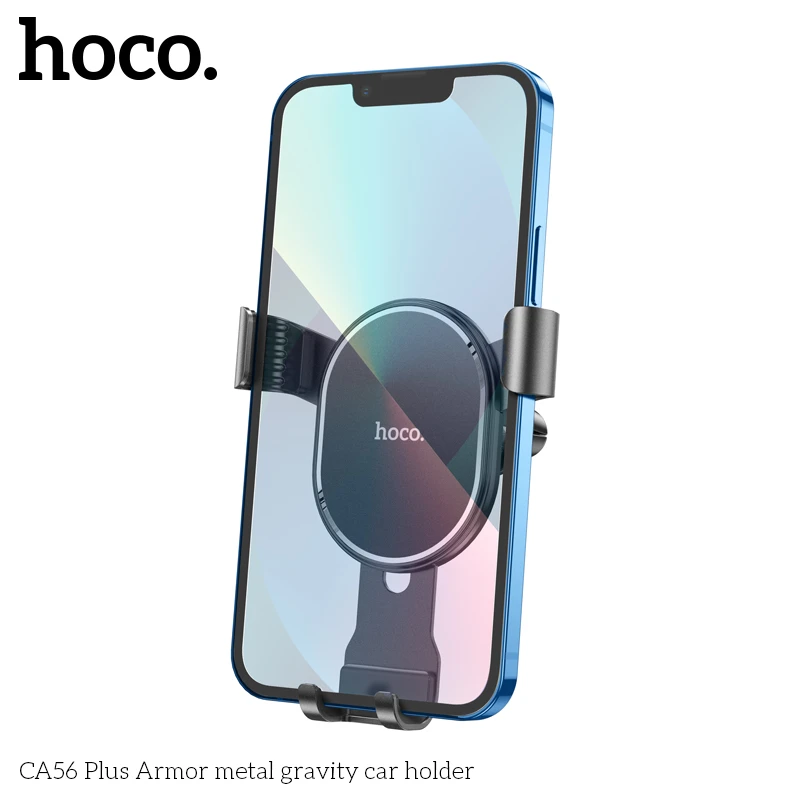Металлический автомобильный держатель hoco ca56 plus armor, черный. 3