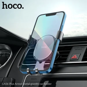 Металлический автомобильный держатель hoco ca56 plus armor, черный. Thumbnail 5