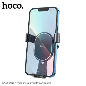 Металлический автомобильный держатель hoco ca56 plus armor, черный. Thumbnail 3