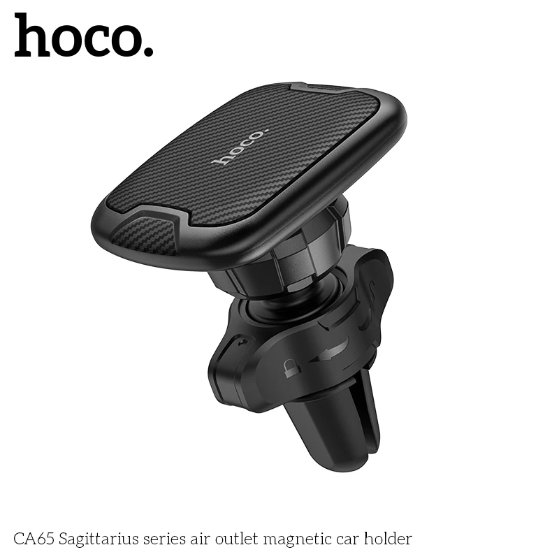 Магнитный автомобильный держатель для воздуховода hoco ca65 серии «стрелец», черный. 3