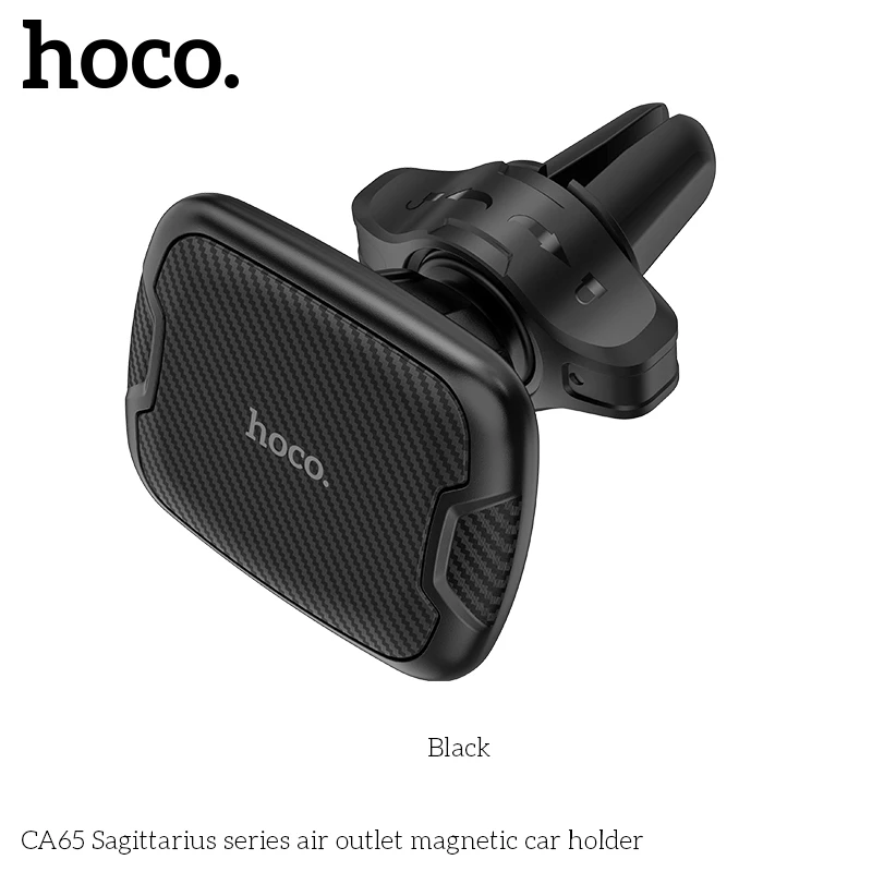 Магнитный автомобильный держатель для воздуховода hoco ca65 серии «стрелец», черный. 2