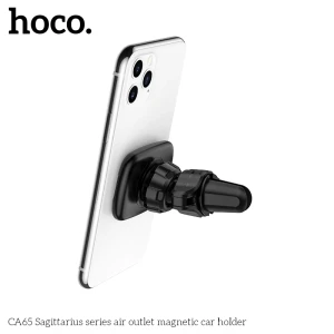 Магнитный автомобильный держатель для воздуховода hoco ca65 серии «стрелец», черный. Thumbnail 6