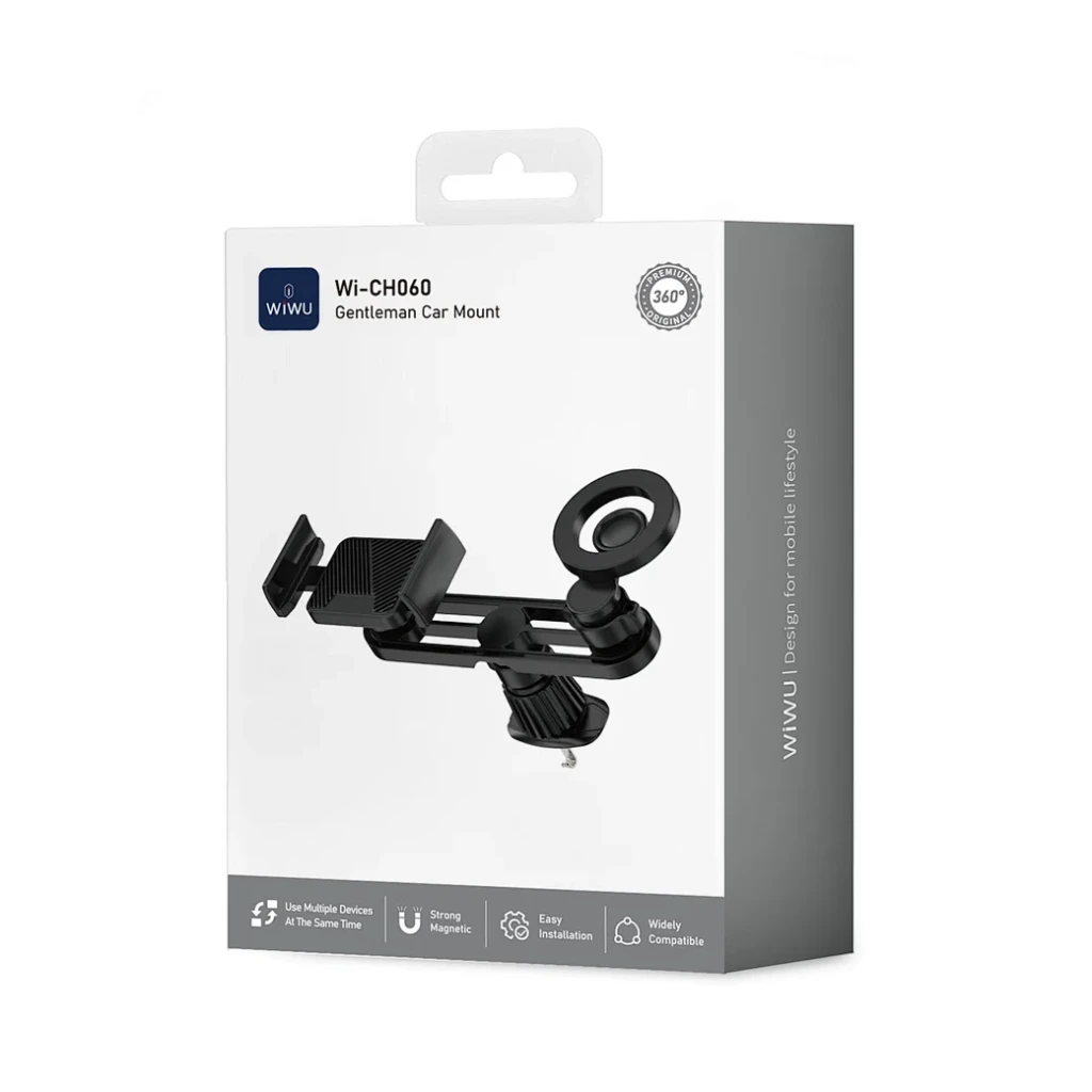 Автомобильное крепление wiwu gentleman wi-ch060, черное. 2