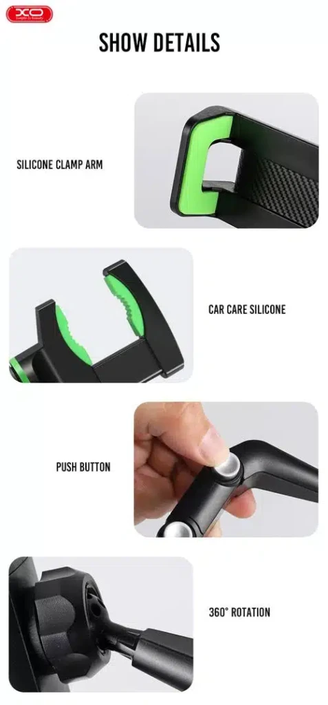 Suport auto retrovizor xo c107, negru 2