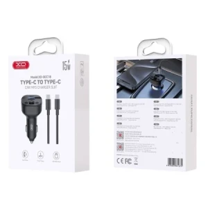 Încărcător auto inteligent xo bcc18 bluetooth mp3, tip c, 3a, negru Thumbnail 3