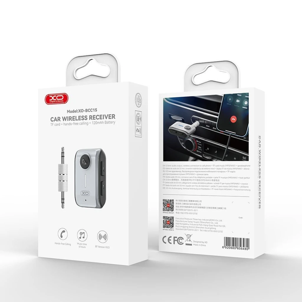 Transmițător bluetooth xo bcc15, suport pentru card tf, deteriorare 6