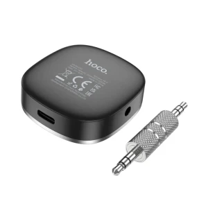 Автомобильный aux bluetooth-ресивер hoco e80 travel, черный Thumbnail 2