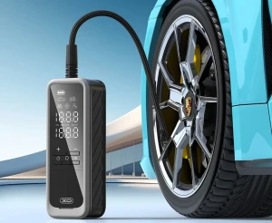 Pompă gonflabilă wireless portabilă inteligentă xo cz018, 5000mah, 22 de cilindri, neagră